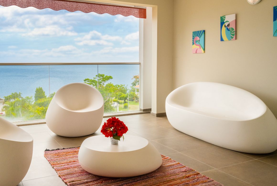 la vue mer est partout depuis la terrasse