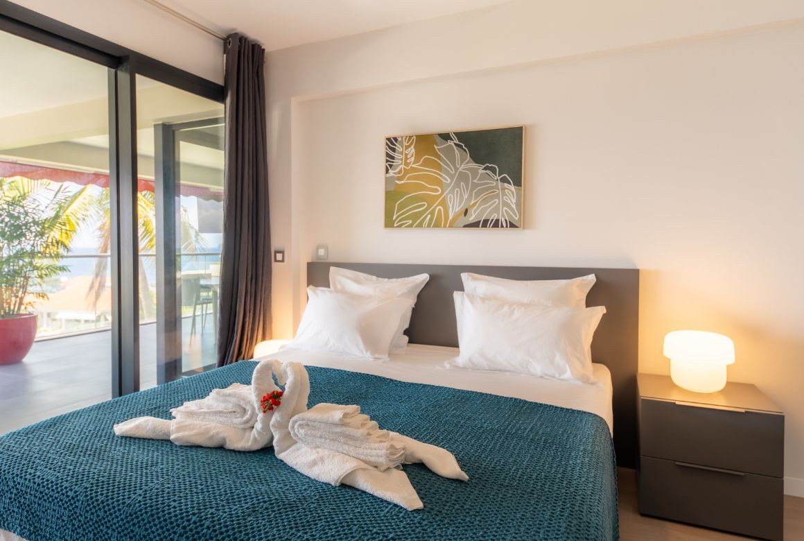 la suite parentale donne sur la terrasse