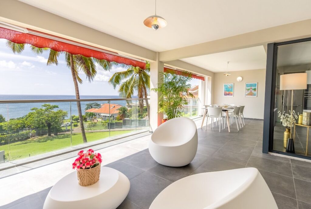 terrasse avec coin détente