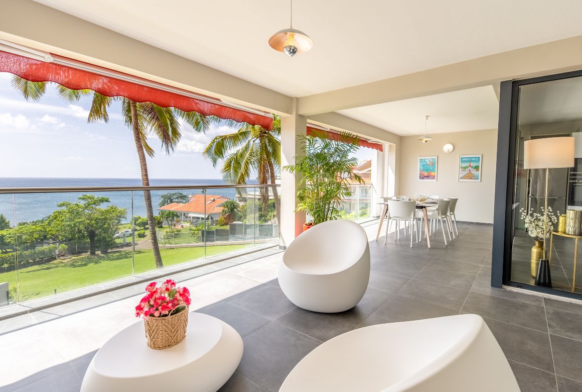 terrasse avec coin détente