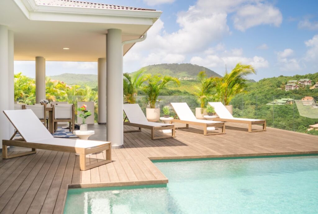 la villa permet de profiter du beau temps